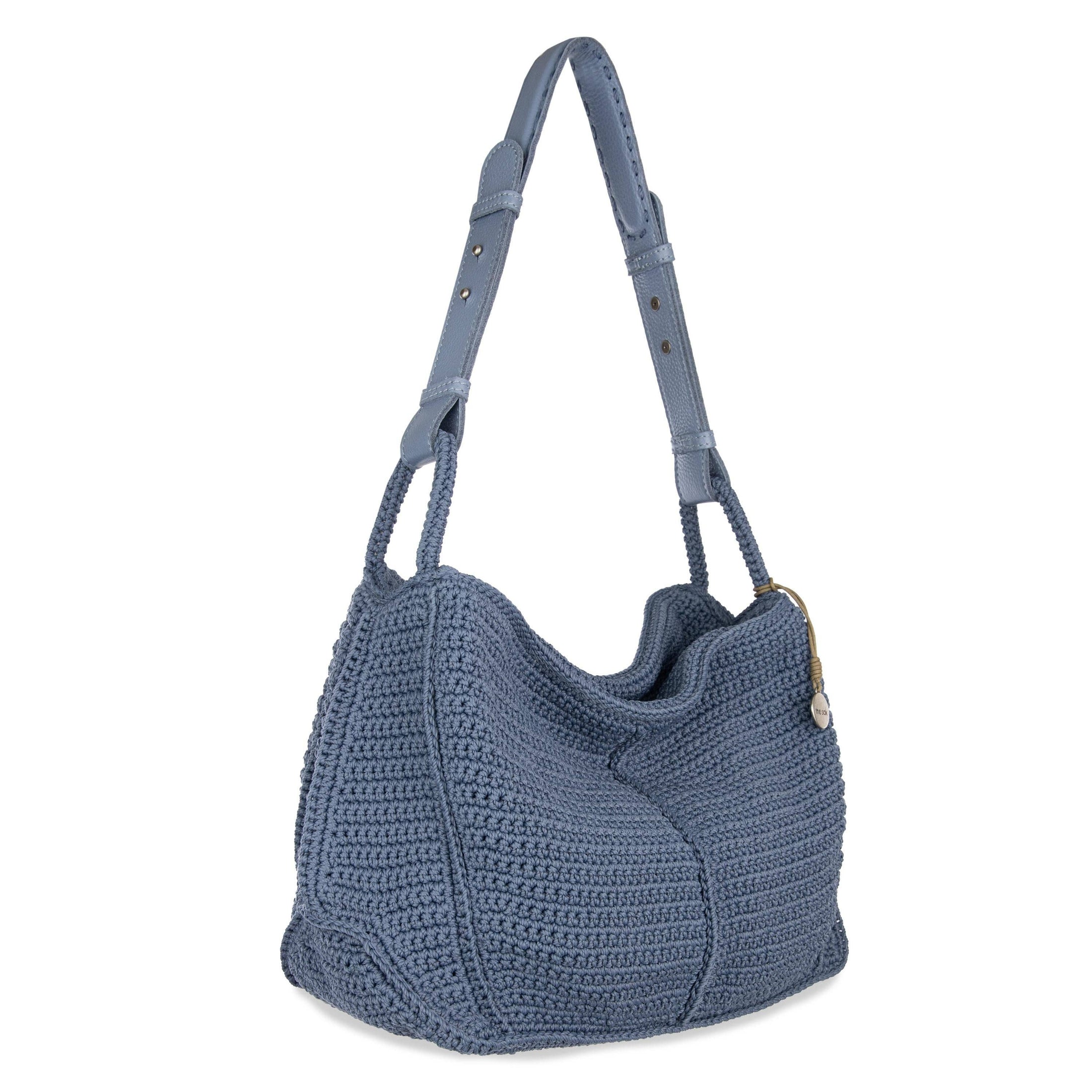Los Feliz Hobo - Leather - Sand Sparkle Suede