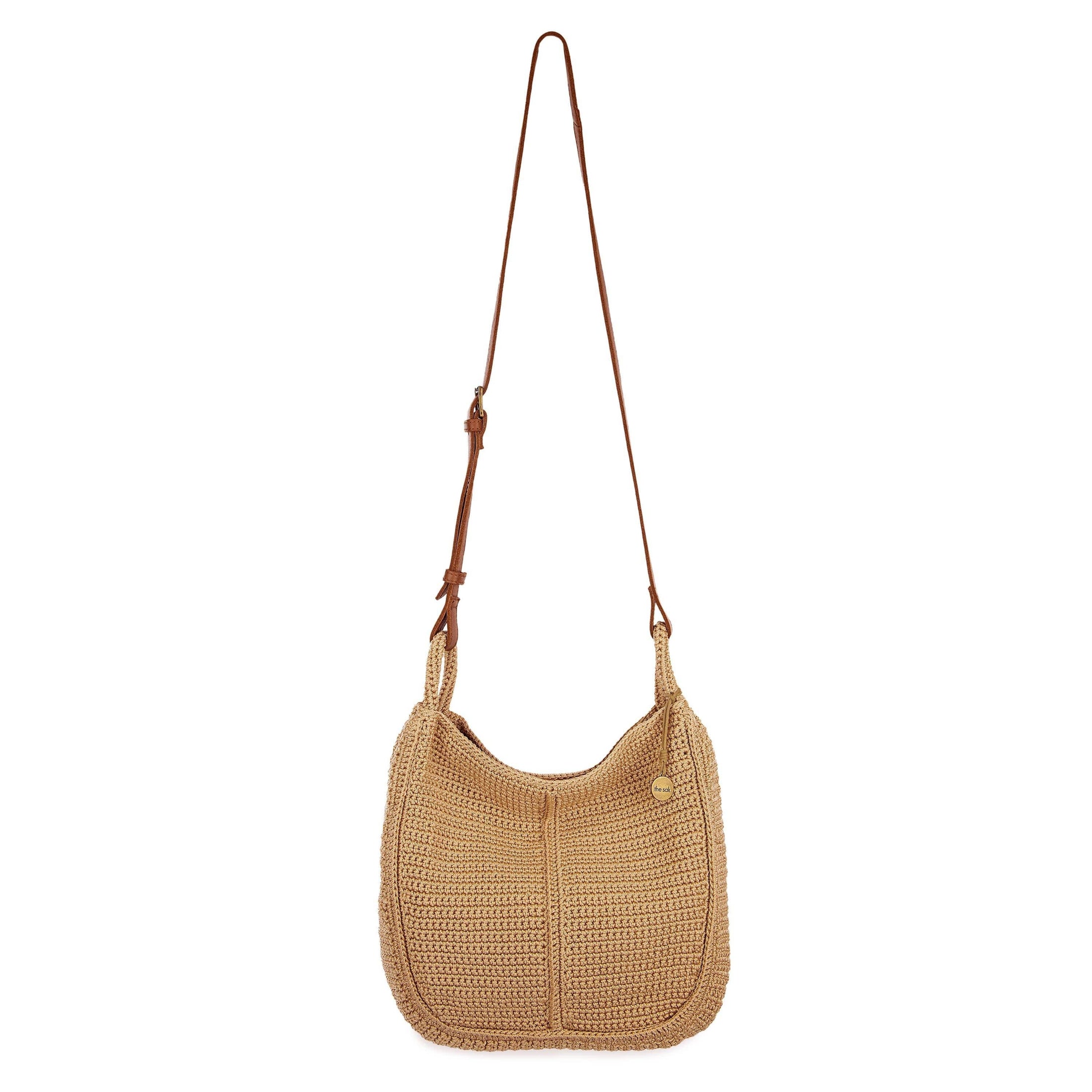 Los Feliz Crossbody - Leather - Neutral Suede Block
