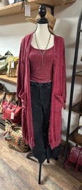 Load image into Gallery viewer, JHer Kimono in Burgundy
