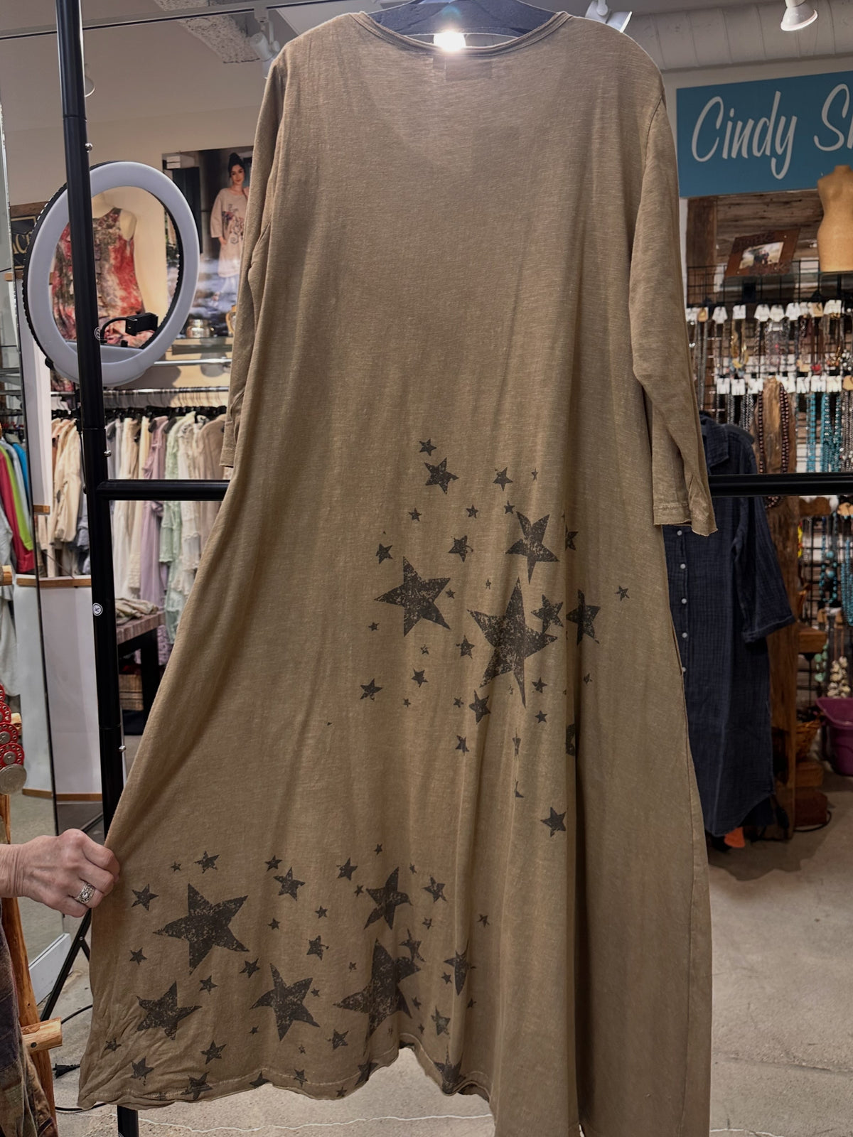 Washed Cotton Butterfly Dress