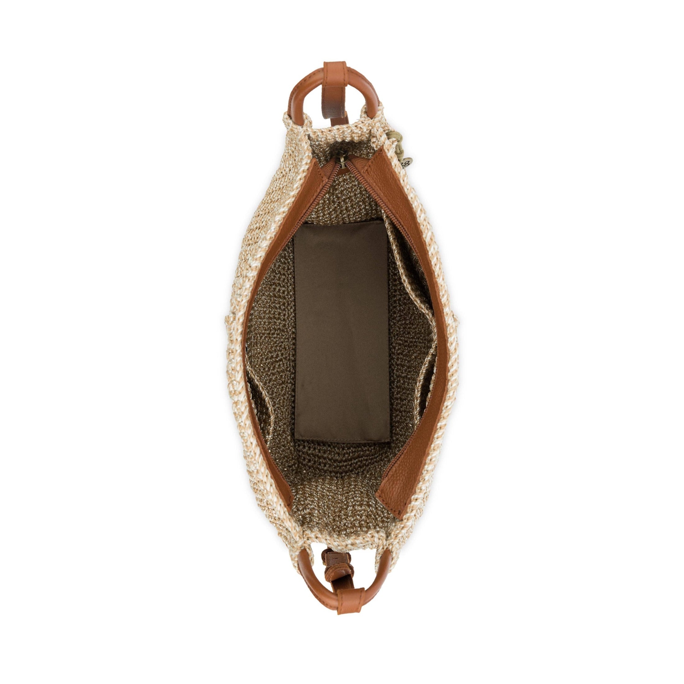 Los Feliz Crossbody - Leather - Neutral Suede Block