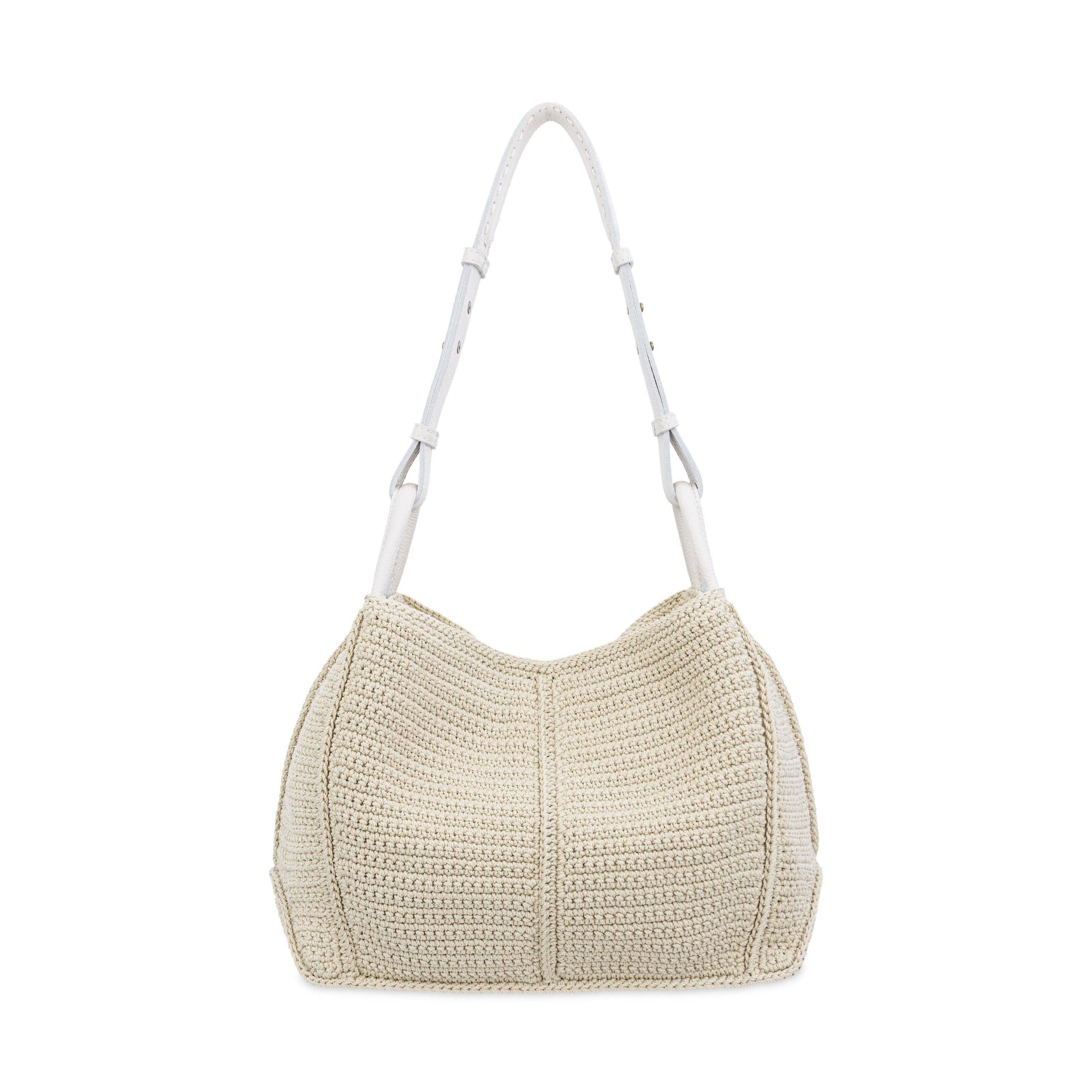 Los Feliz Hobo - Leather - Sand Sparkle Suede