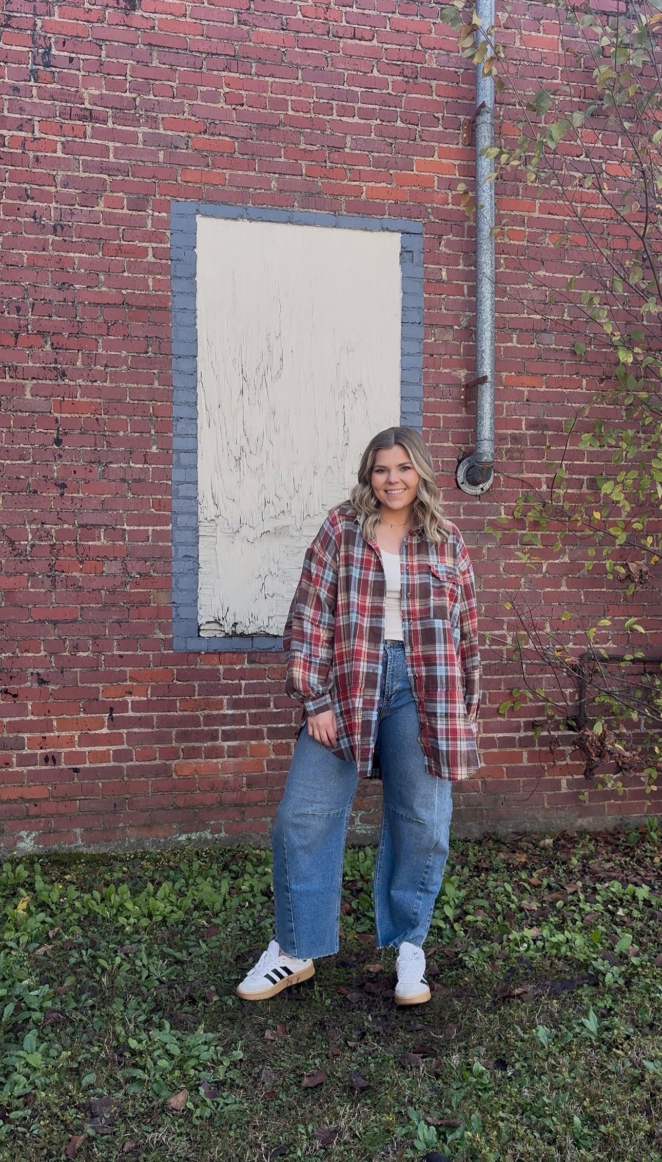 Oversized Cotton Flannel in Mocha