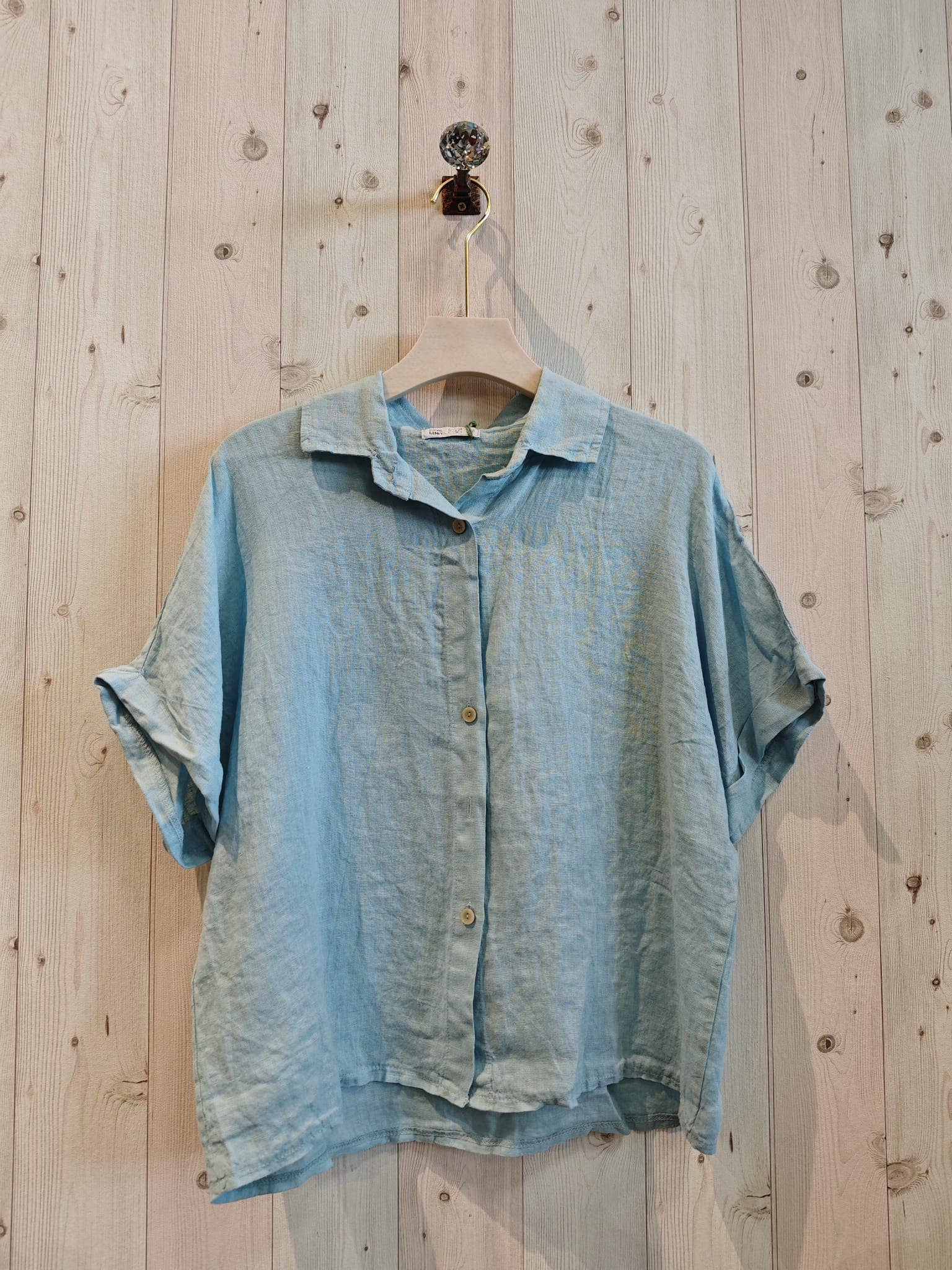 Ref-83531 100% LINEN SHORT-SLEEVE SHIRT