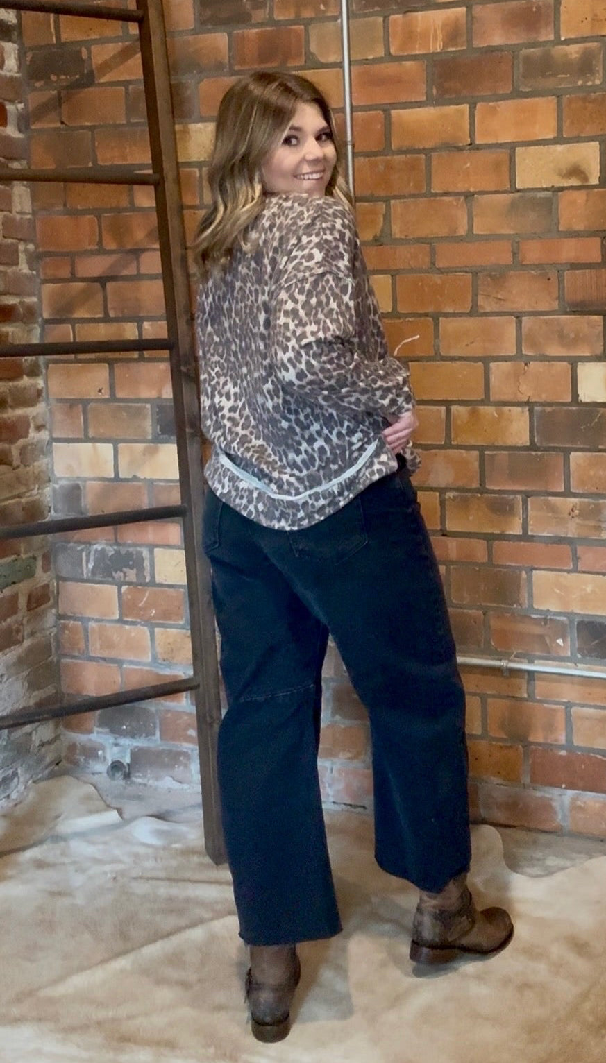 Leopard Print Knit Too