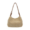 Load image into Gallery viewer, Los Feliz Hobo - Leather - Sand Sparkle Suede
