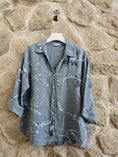 Load image into Gallery viewer, Ref-18255 PRINTED 100% LINEN SHIRT
