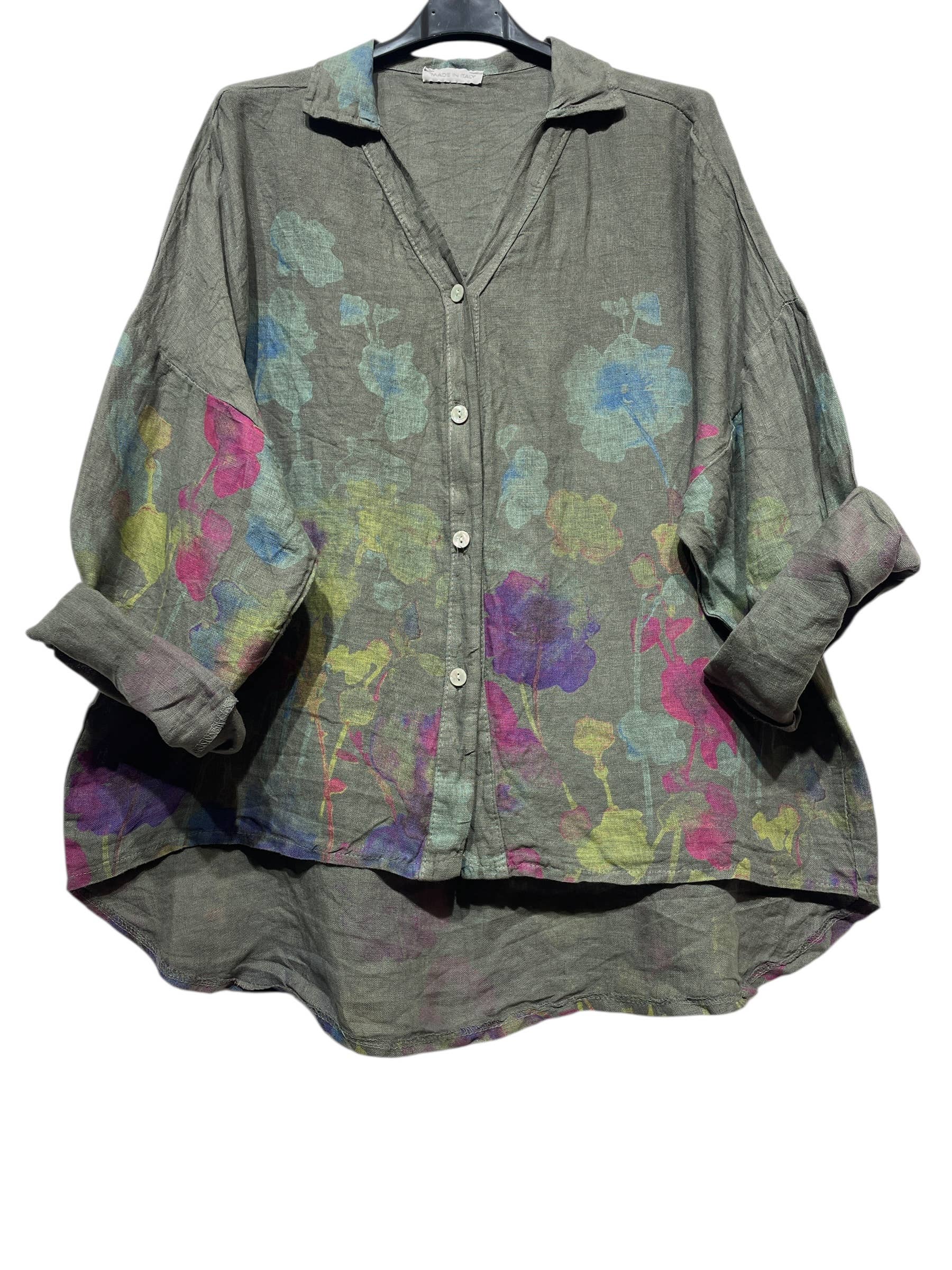 48902 LINEN SHIRT SPRING SUMMER CLOTHING 🌹 🌸