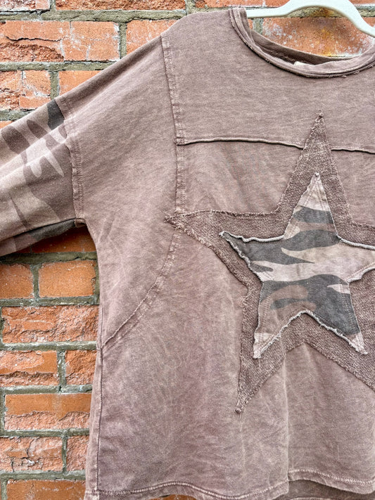 Camo Knit Top by jHer