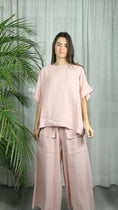 Load image into Gallery viewer, Ref-17831 BOW BLOUSE 100% LINEN
