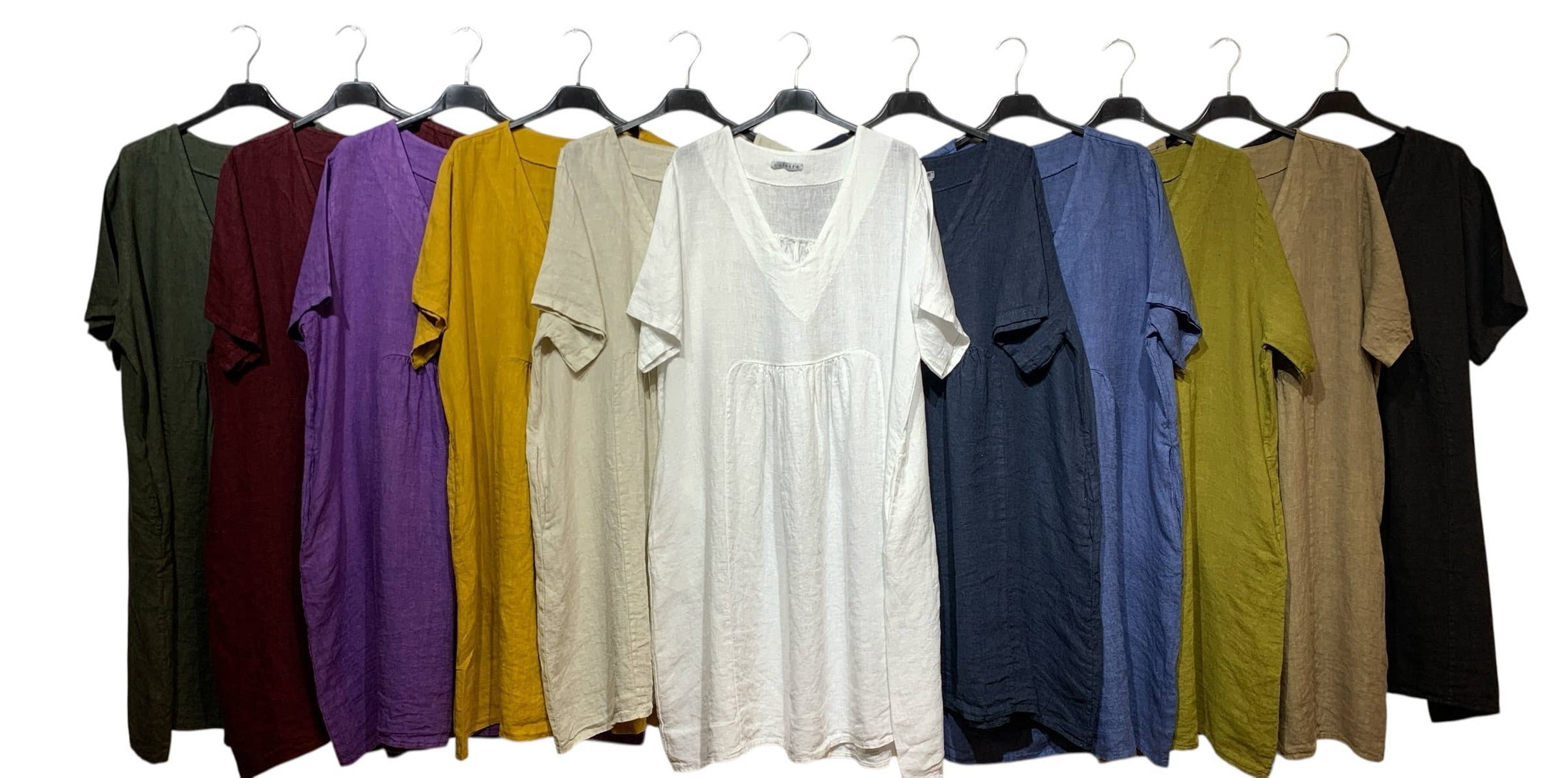 56462 THICK LINEN DRESS