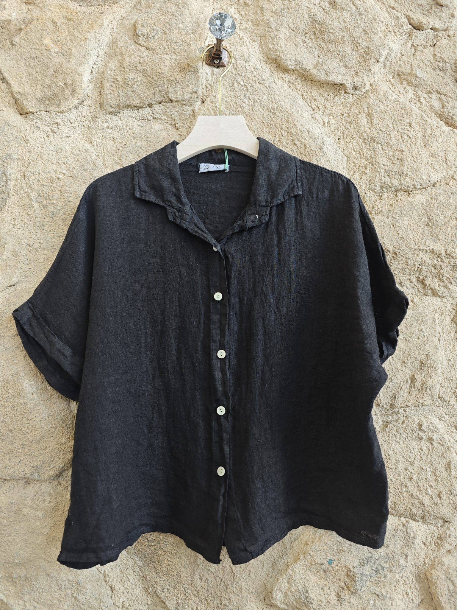 Ref-83531 100% LINEN SHORT-SLEEVE SHIRT
