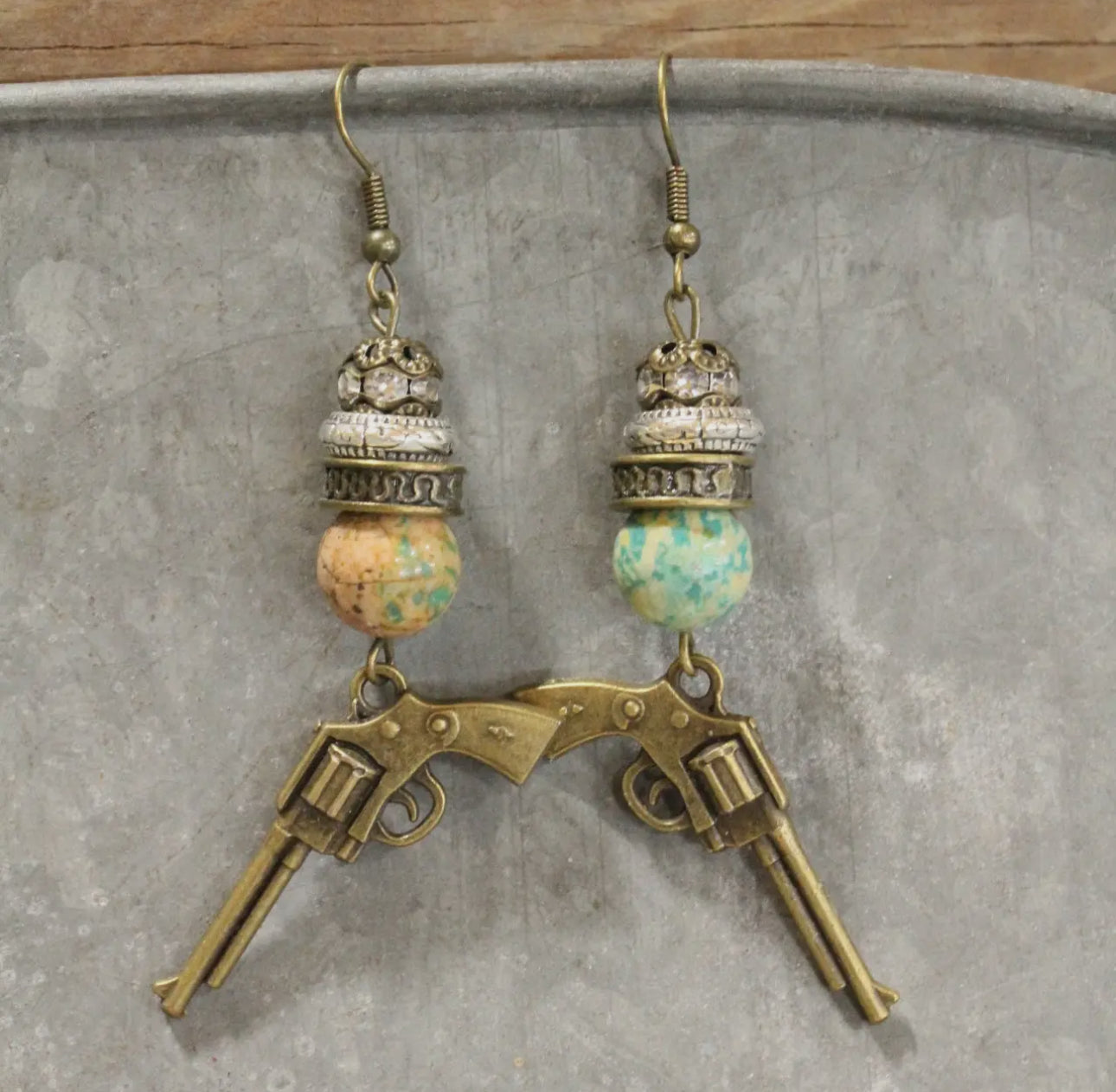 The Six Shooter Earring – Handmade Western Charm with a Boho Edge