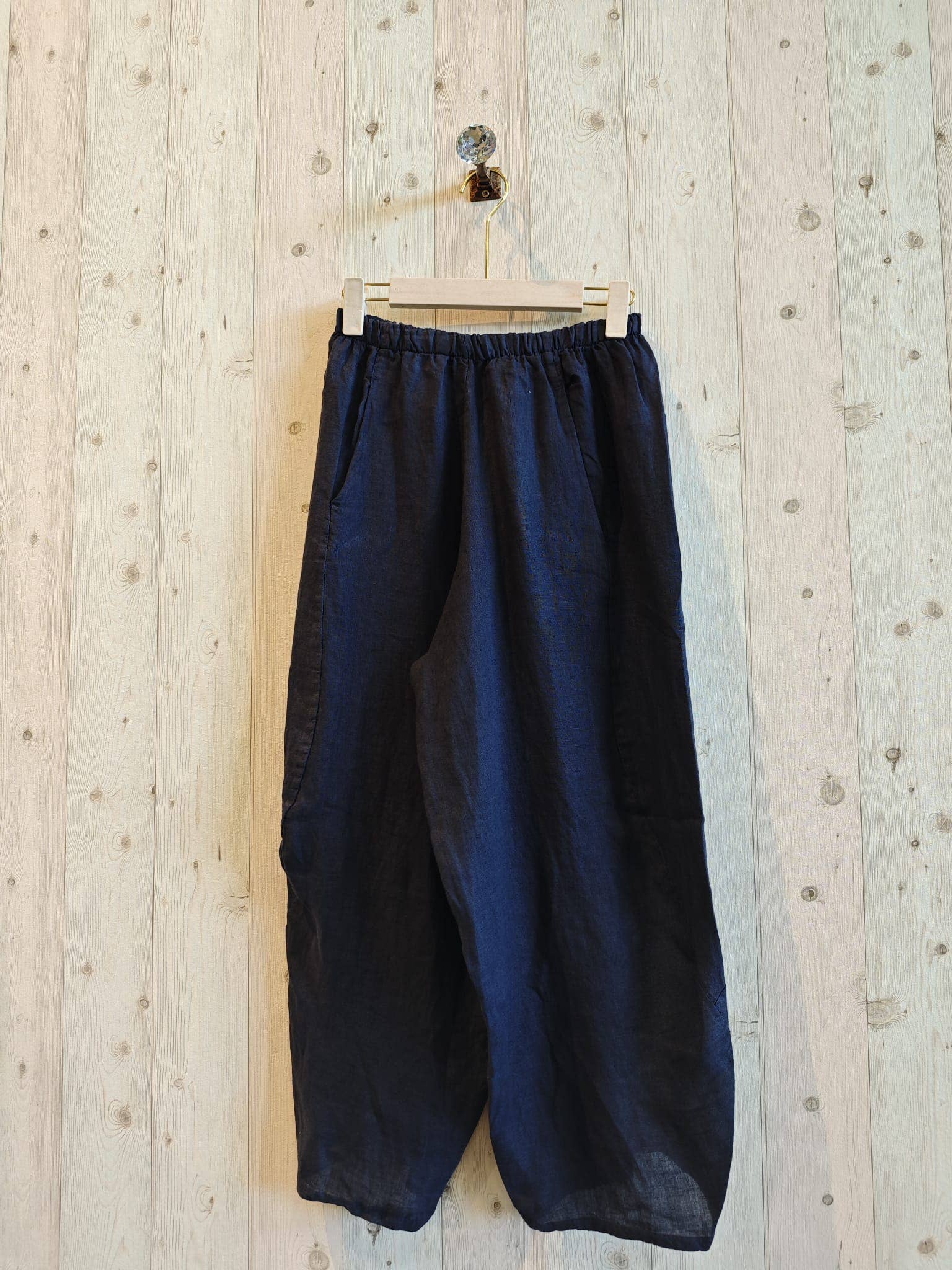 Ref-41482 BALLOON-STYLE PANTS 100% LINEN