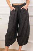 Load image into Gallery viewer, Linen Pants in Black
