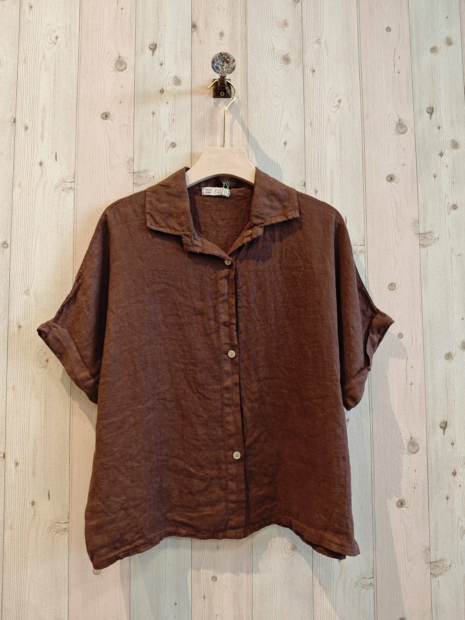 Ref-83531 100% LINEN SHORT-SLEEVE SHIRT