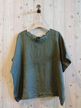 Load image into Gallery viewer, Ref-17831 BOW BLOUSE 100% LINEN
