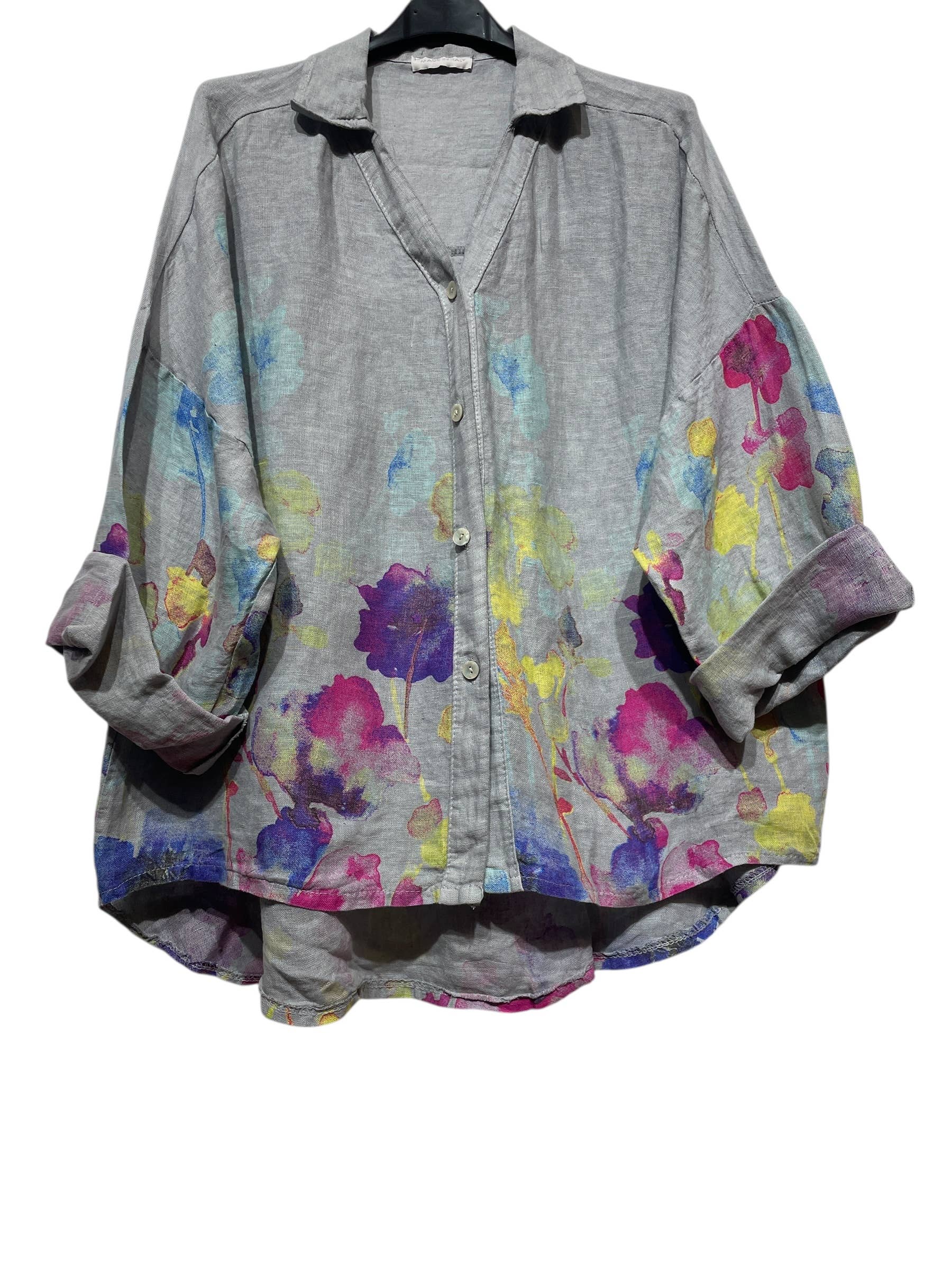 48902 LINEN SHIRT SPRING SUMMER CLOTHING 🌹 🌸