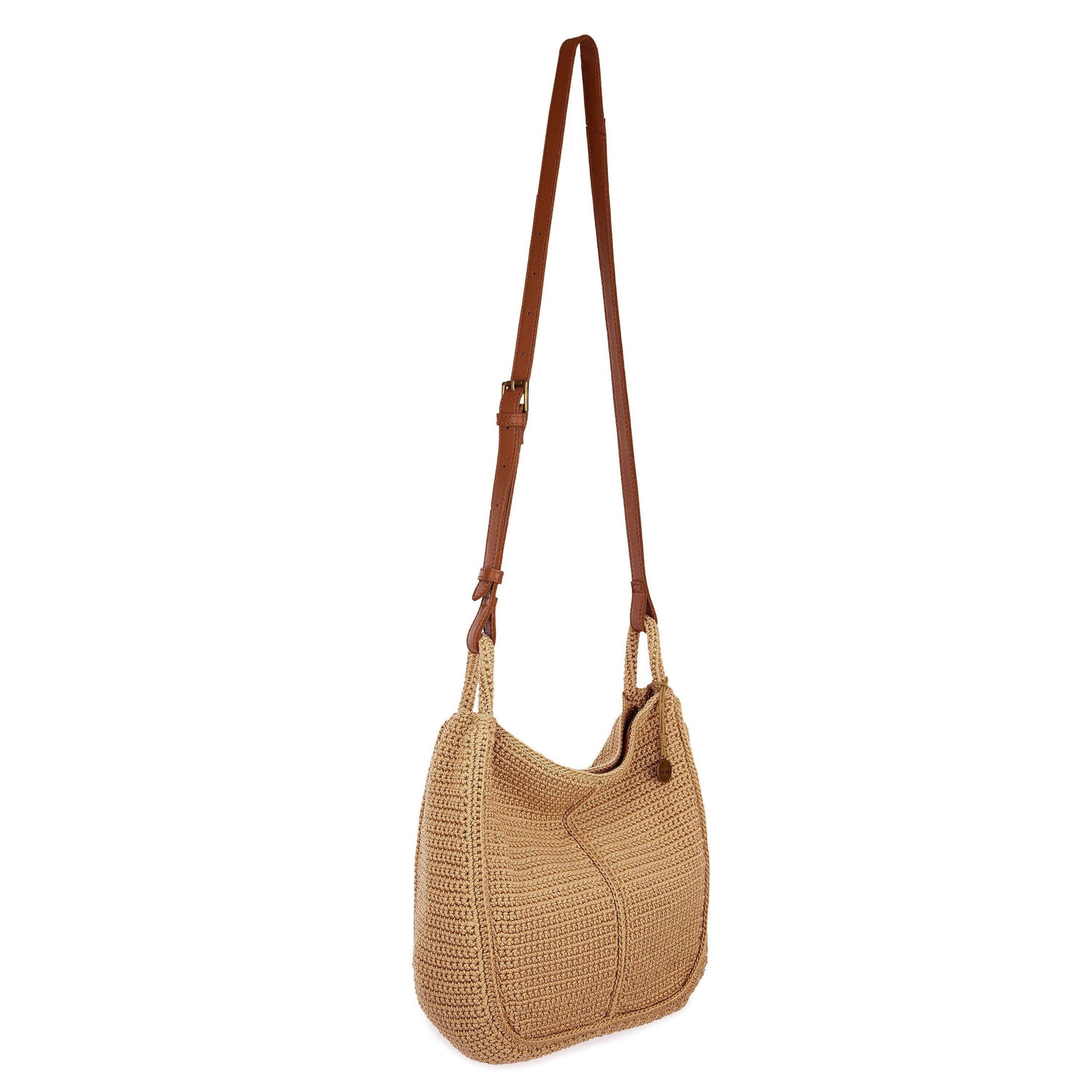 Los Feliz Crossbody - Leather - Neutral Suede Block