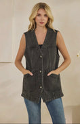 Load image into Gallery viewer, The Essential Everyday Vest — Denim & Black
