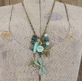 Load image into Gallery viewer, New Beginnings Dragonfly and Bronze Charmer Necklace
