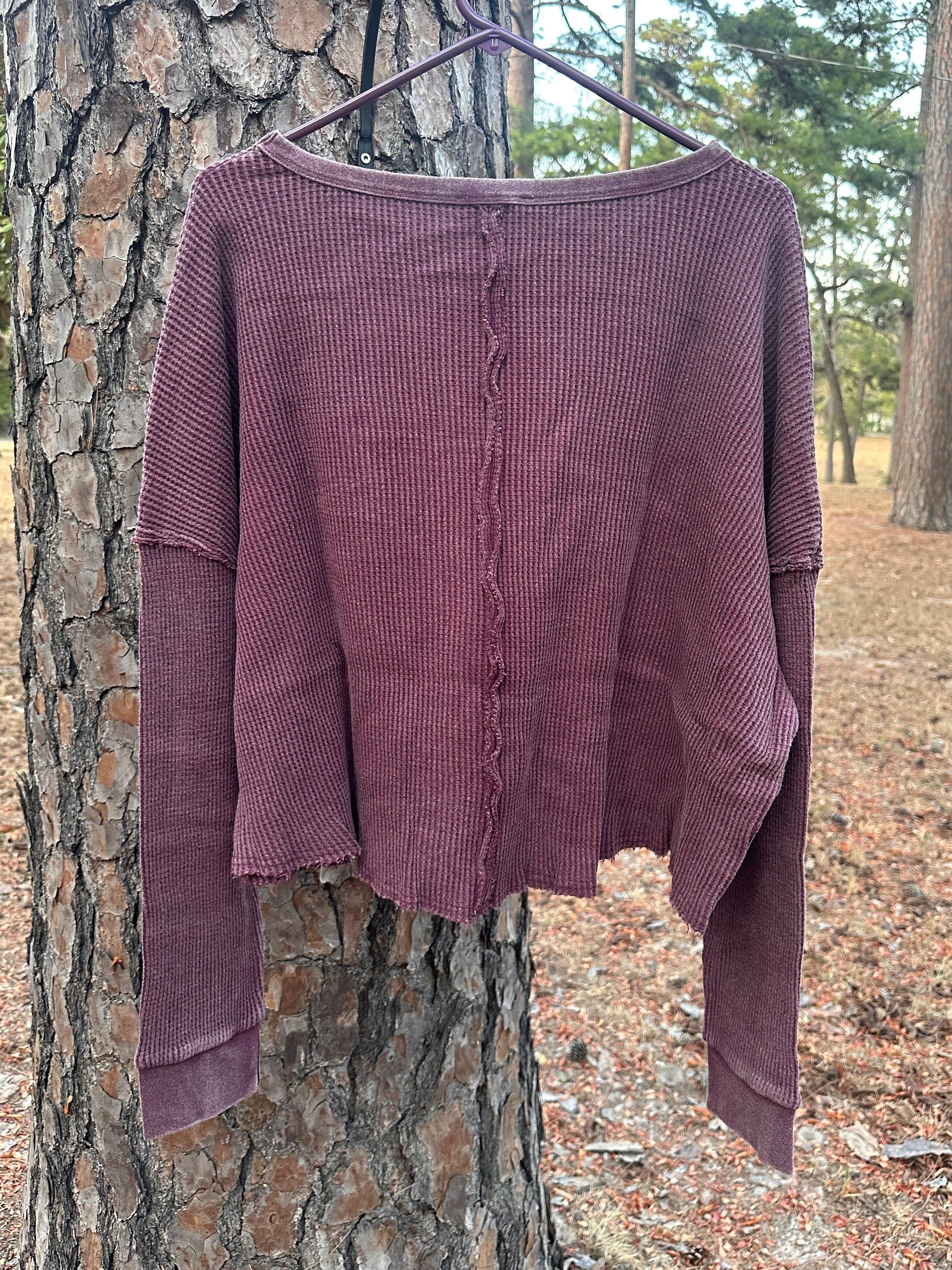 Waffle Knit Cotton Top