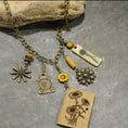 Load image into Gallery viewer, Daisy Days Mustard Flower Charming Necklace
