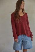 Load image into Gallery viewer, Wine Knit Sweater
