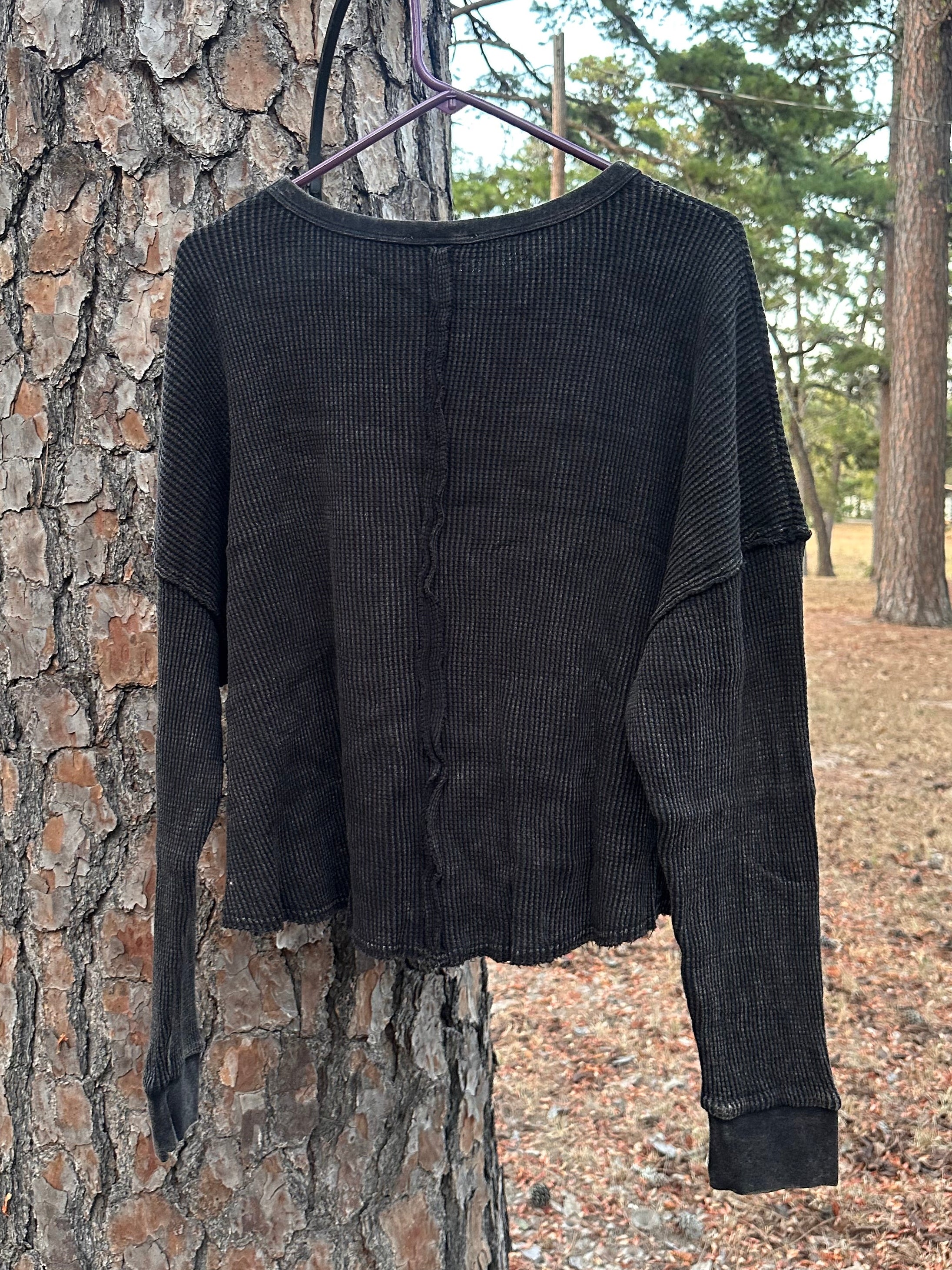 Waffle Knit Cotton Top