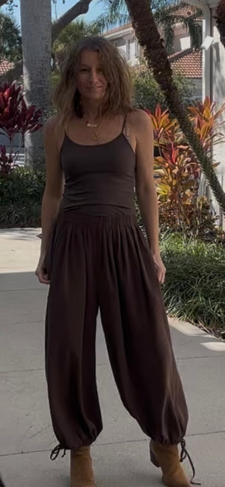 Balloons Pants in Chocolate & Ivy