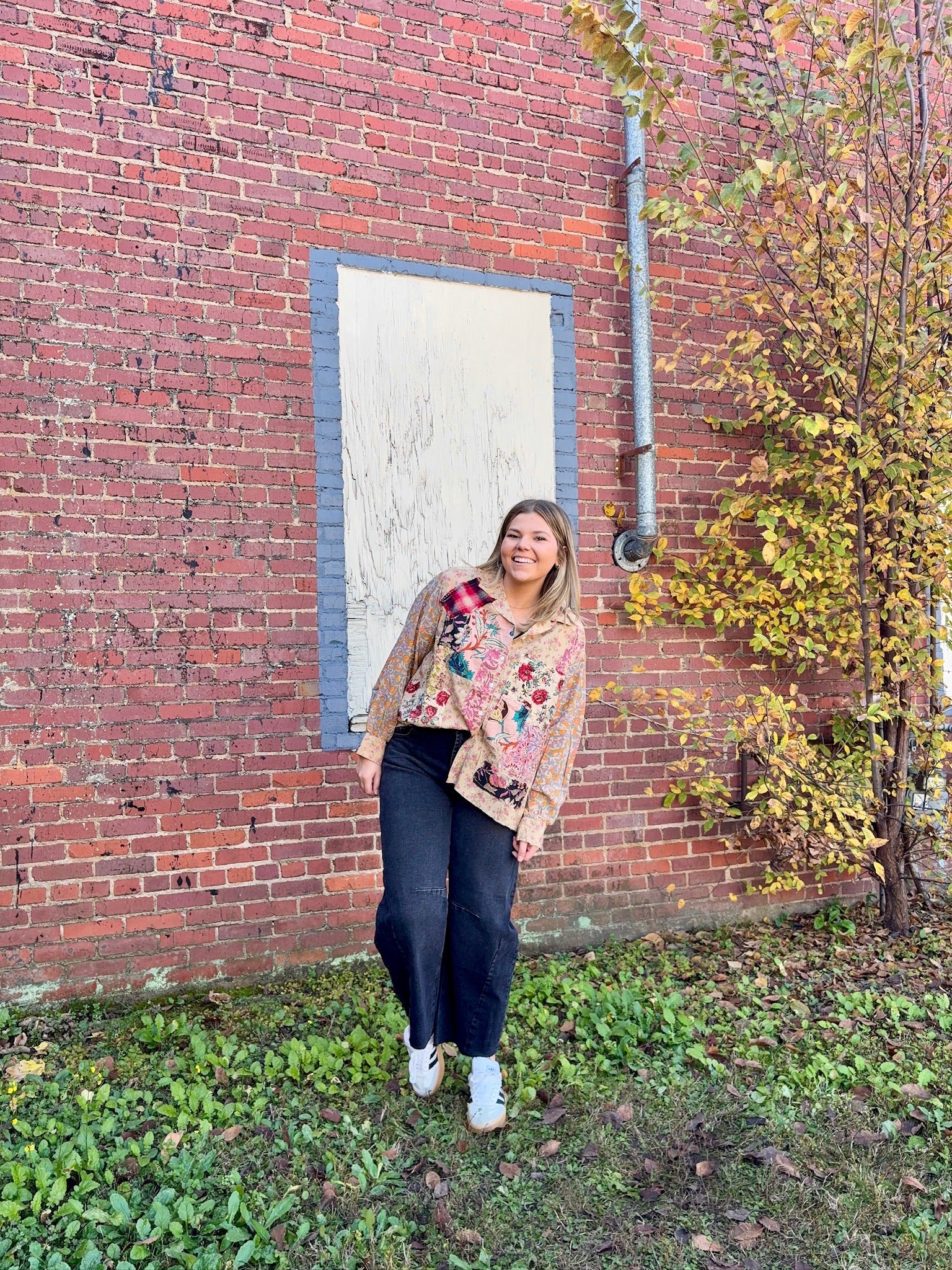 Floral Gardens Walks Top by Jaded Gypsy - Boho Patchwork Top