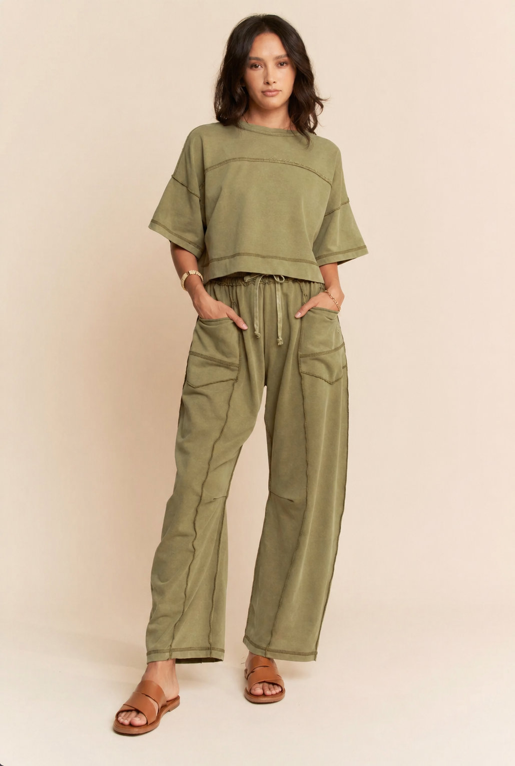 Two Piece Set in Sage