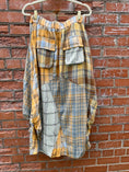 Load image into Gallery viewer, Washed Flannel Plaid Midi Bubble Skirt
