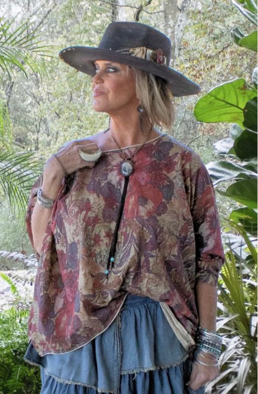 Be Free Top in Woodland Meadow