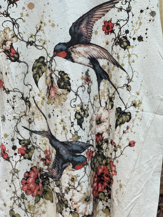 Moondance Tee in Garden Flight by Jaded Gypsy