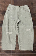 Load image into Gallery viewer, Barrel of Dreams Jeans in Olive Stripe by Jaded Gypsy
