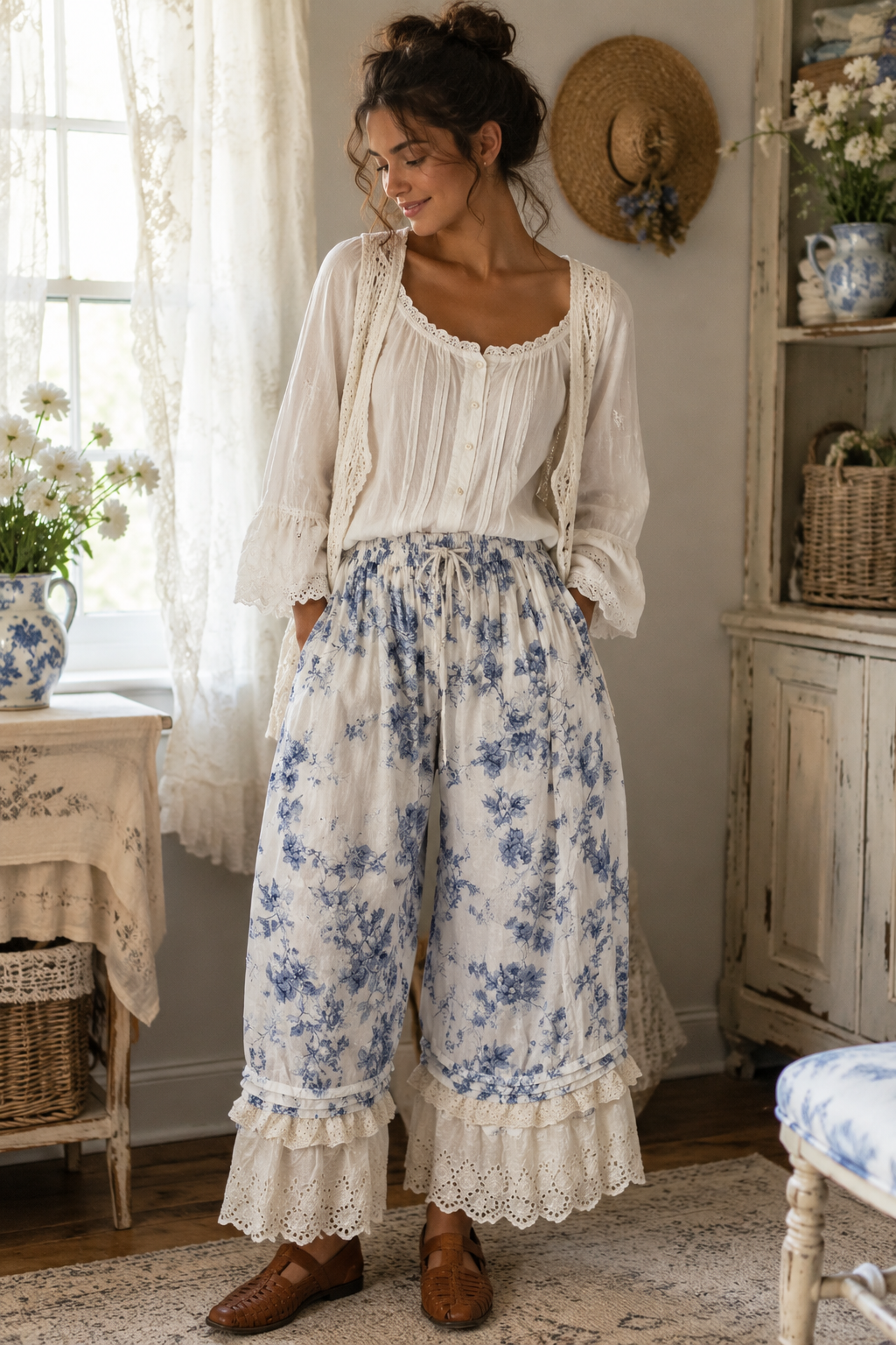 Vintage Floral Cotton Bloomers