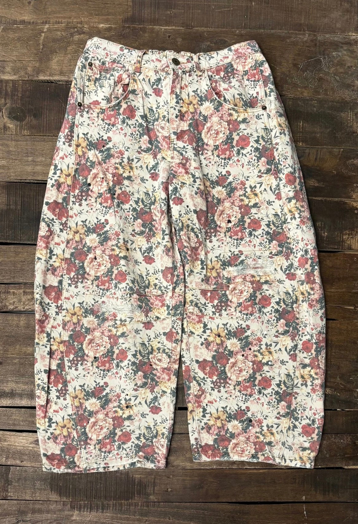 Barrel of Dreams Jeans – Rose Garden 🌹 by Jaded Gypsy
