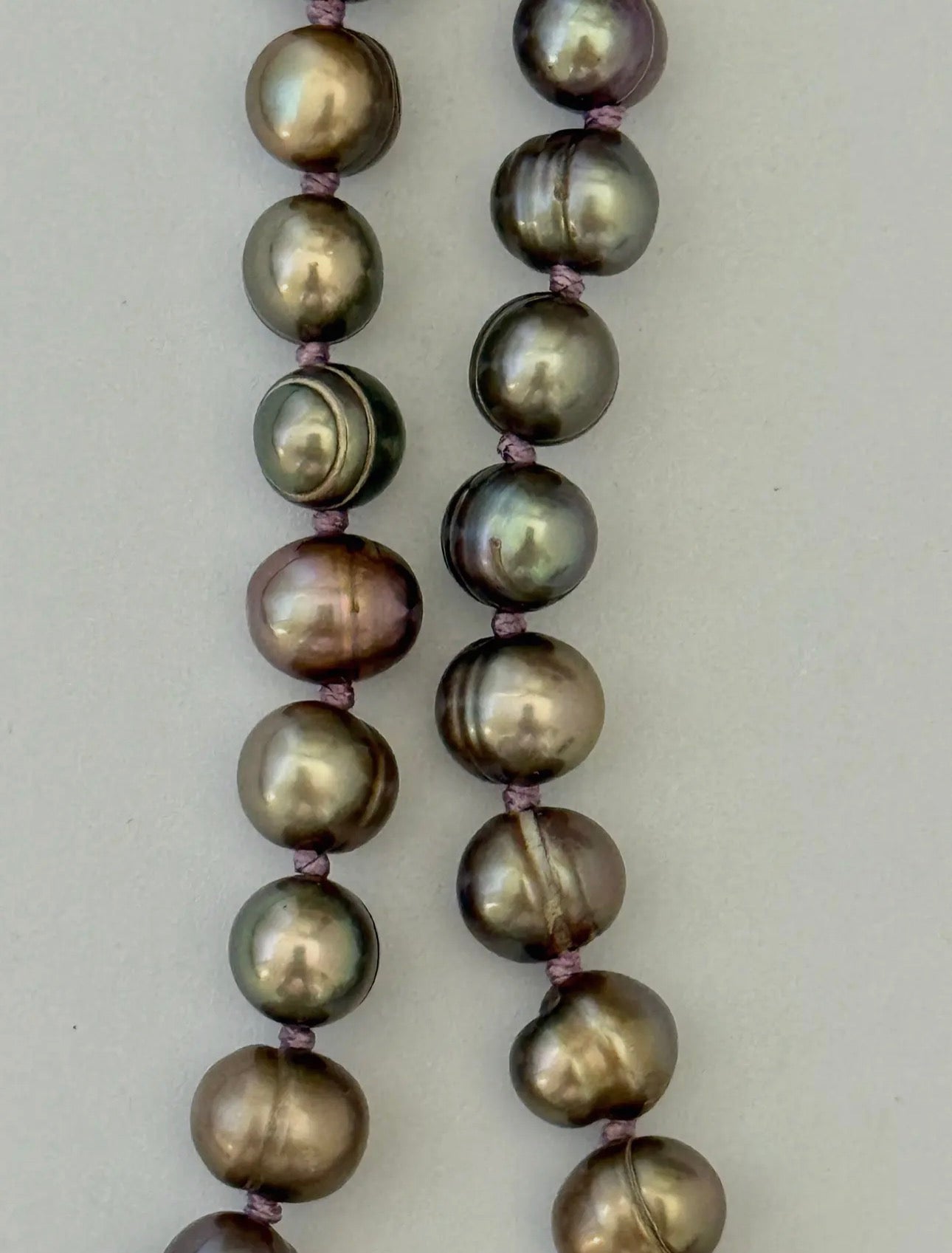 Lucie Necklace — Elegant Pearl & Silk Artisan Necklace