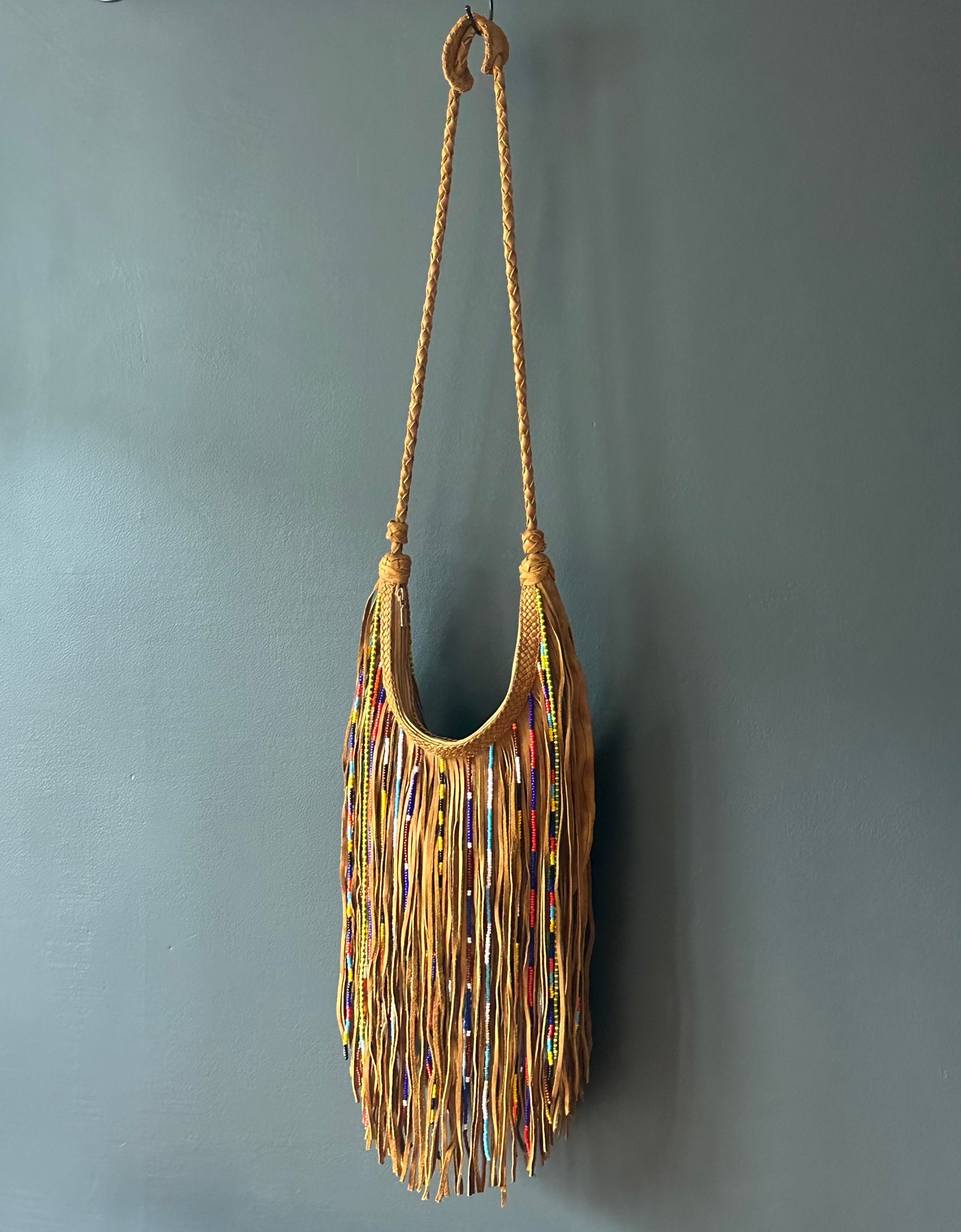 Joanie Beaded Fringe Crossbody