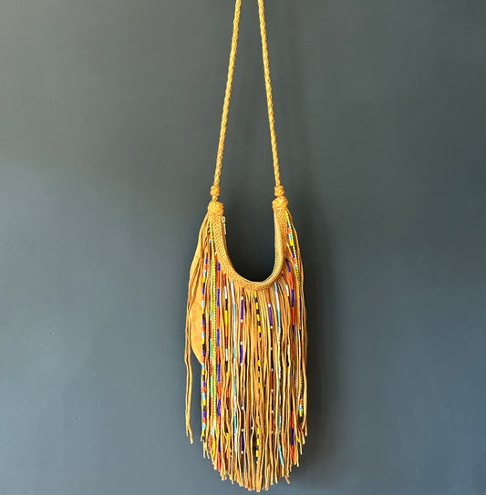 Joanie Beaded Fringe Crossbody