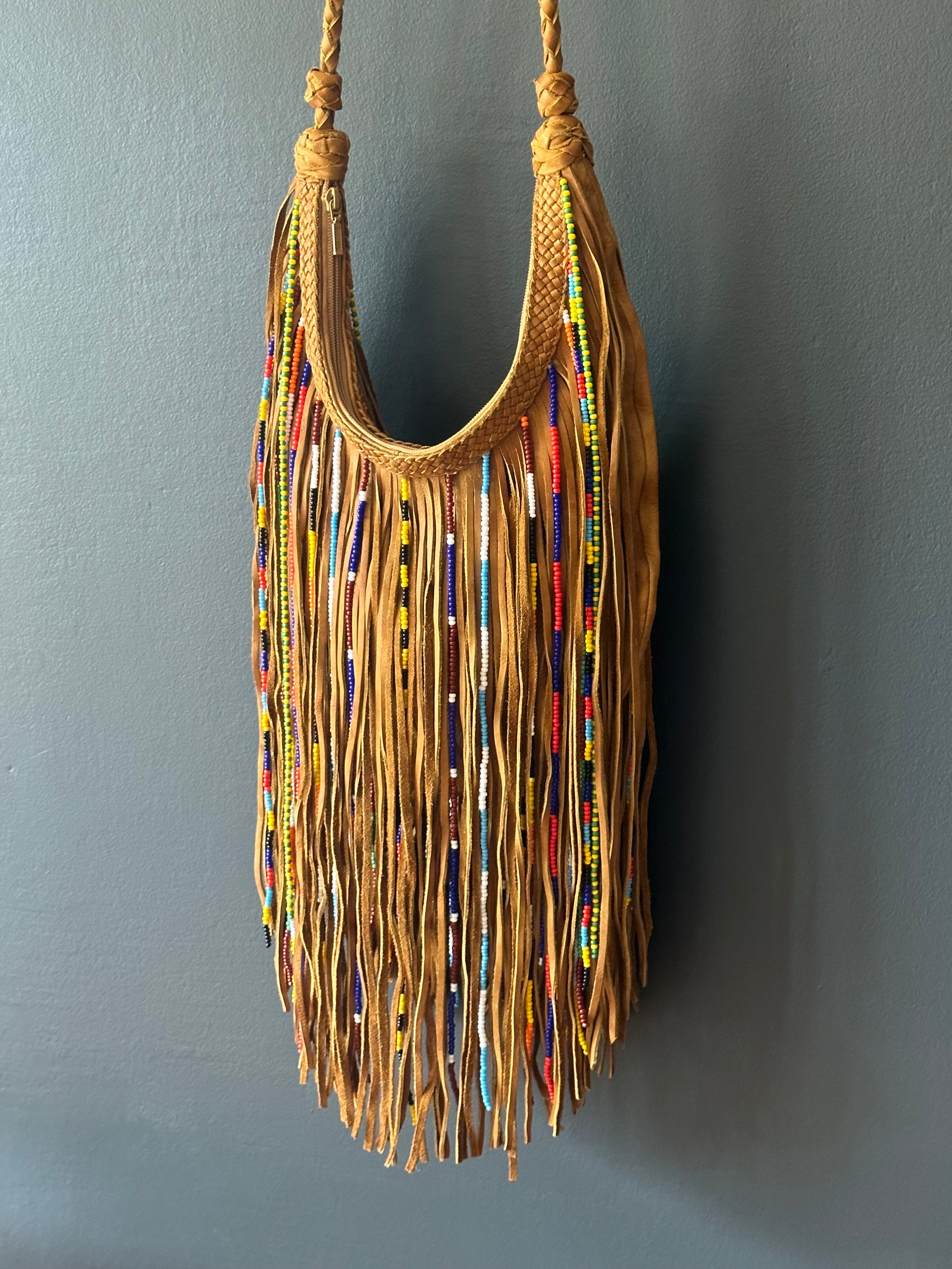 Joanie Beaded Fringe Crossbody