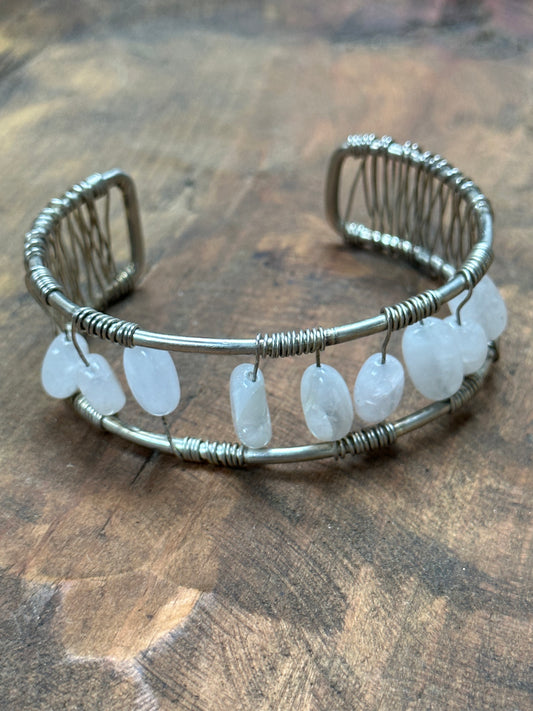 Rose Quartz Wire Wrapped Bracelet