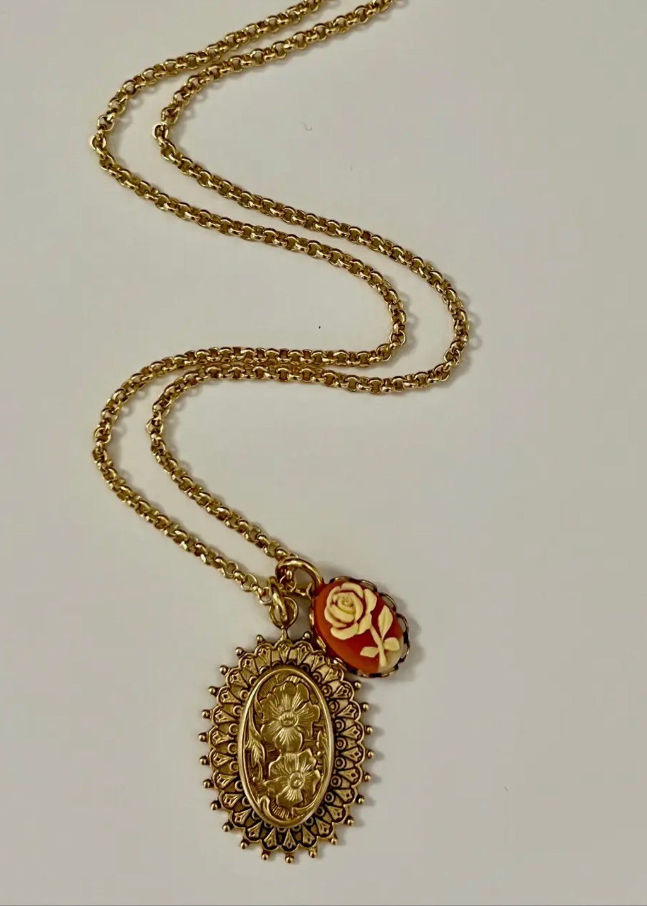 Rose Medallion Necklace