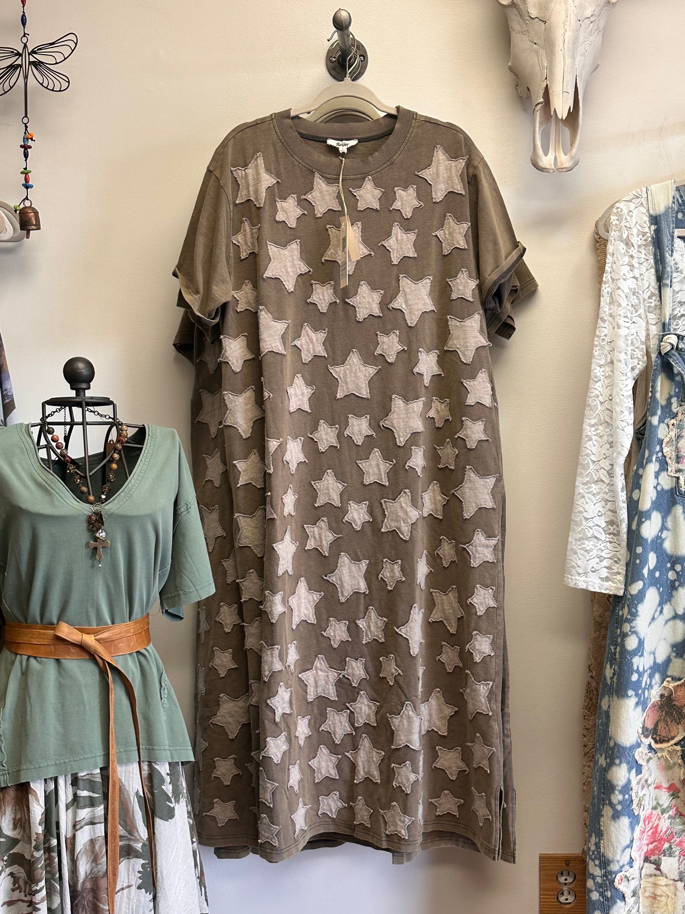 Star Patch T-Shirt Dress by BlueVelvet