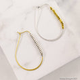 Load image into Gallery viewer, Mixed Metal Kidney Hoop Earrings
