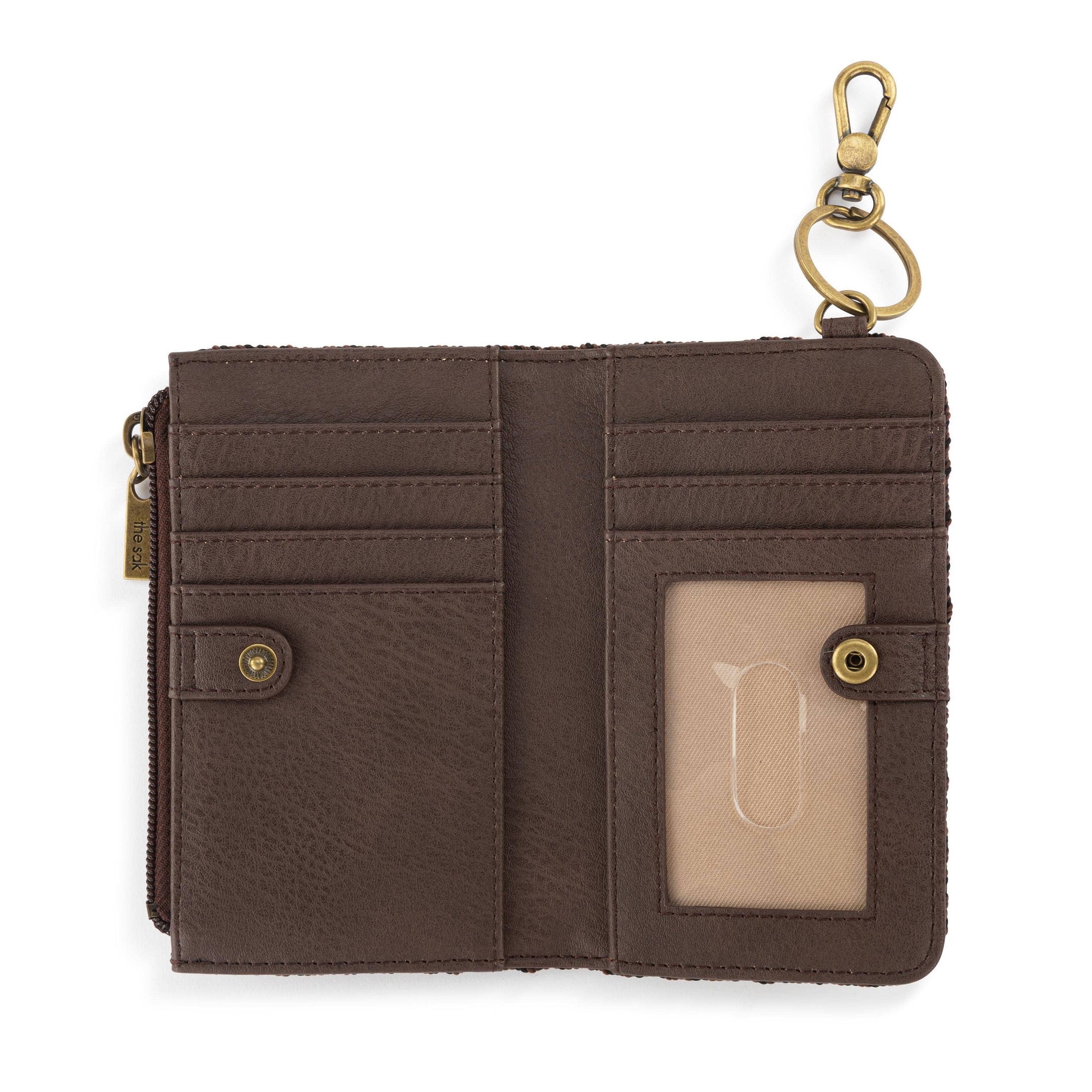 Encino Essential Wallet - Leather - Moss Suede