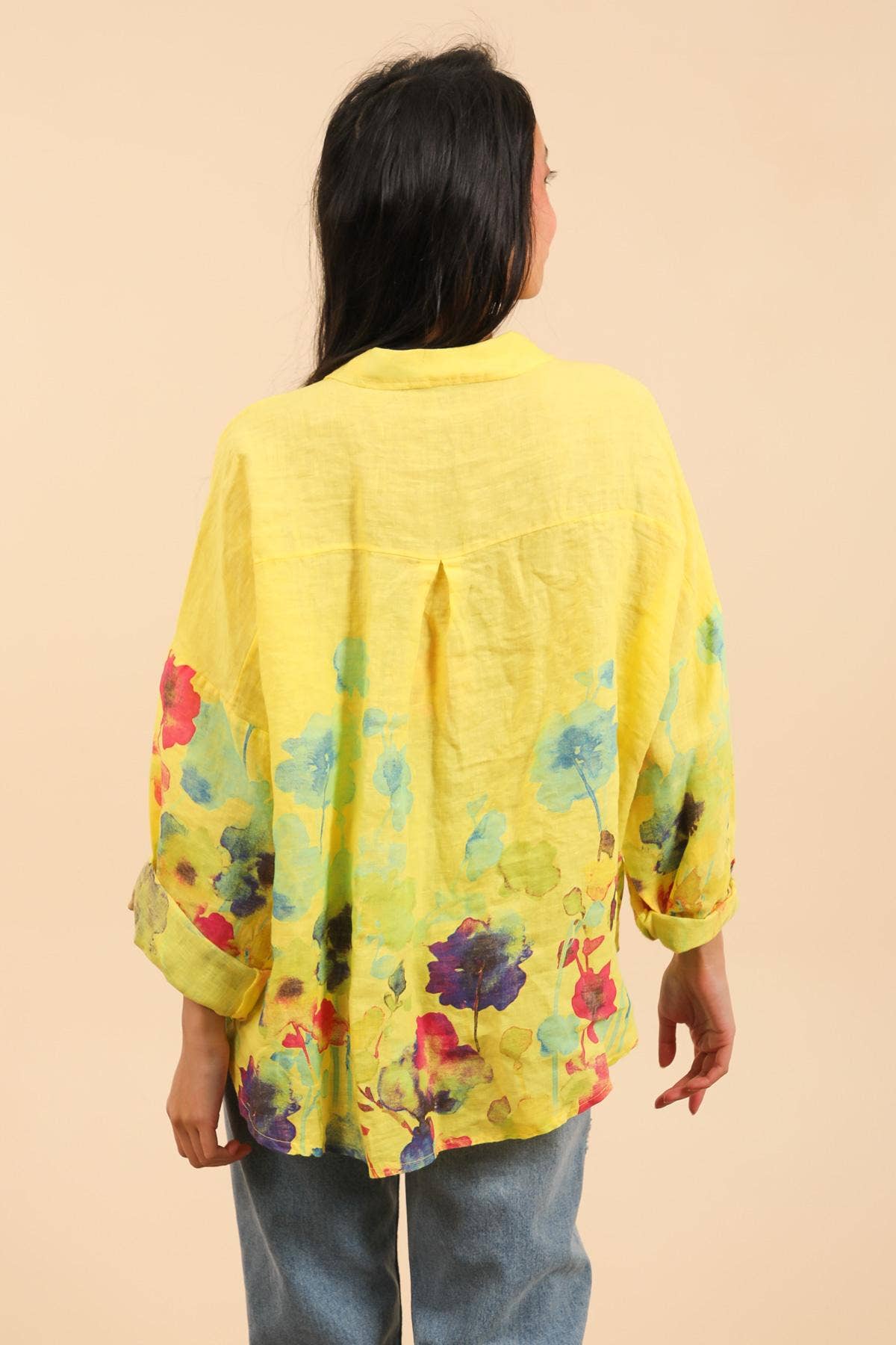 48902 LINEN SHIRT SPRING SUMMER CLOTHING 🌹 🌸
