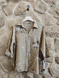 Load image into Gallery viewer, Ref-18255 PRINTED 100% LINEN SHIRT
