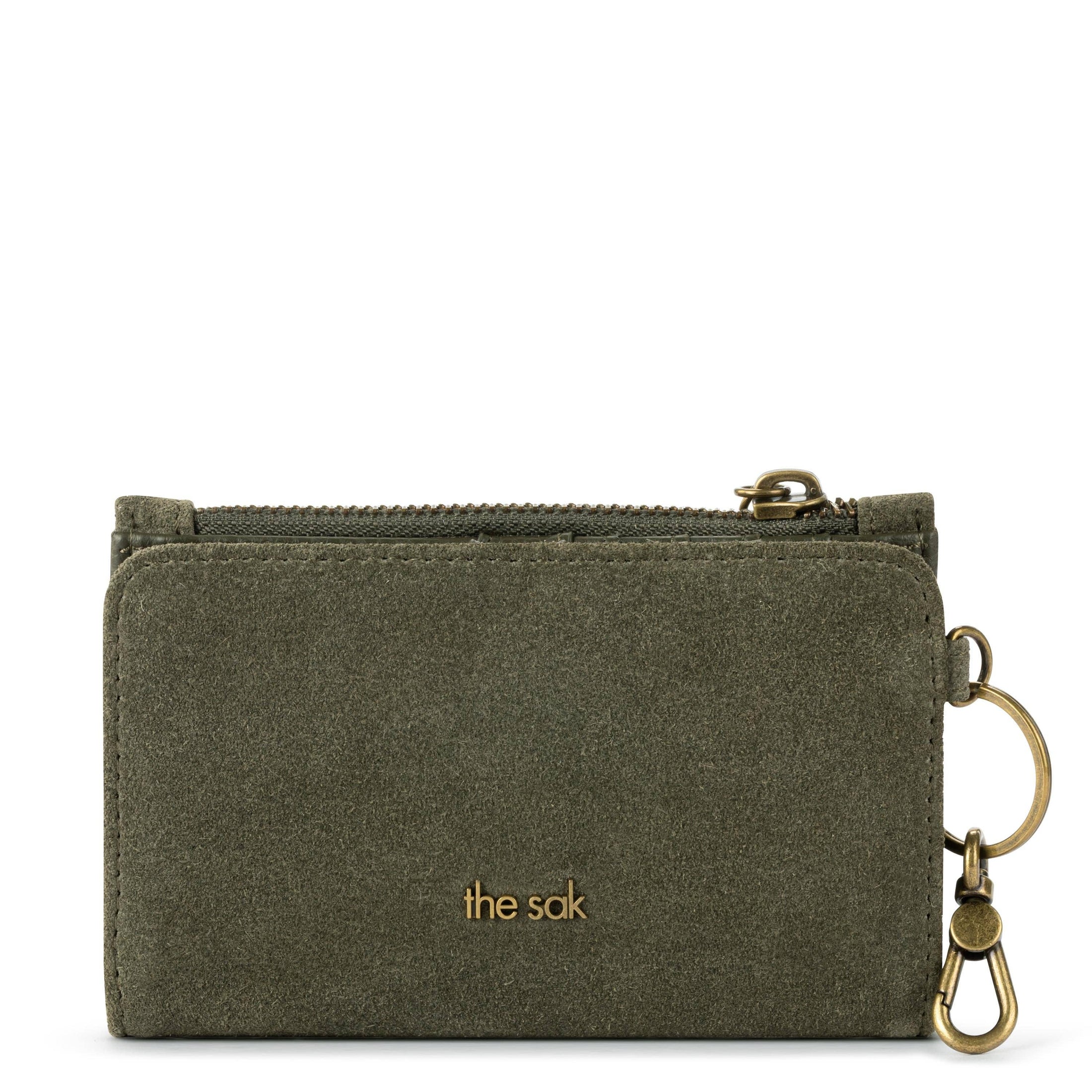 Encino Essential Wallet - Leather - Moss Suede